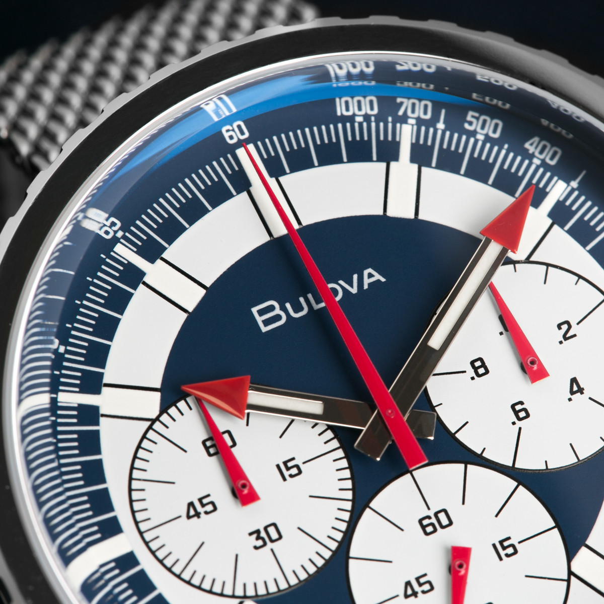 Bulova Chronograph C Men's Special Edition Blue Dial Mesh